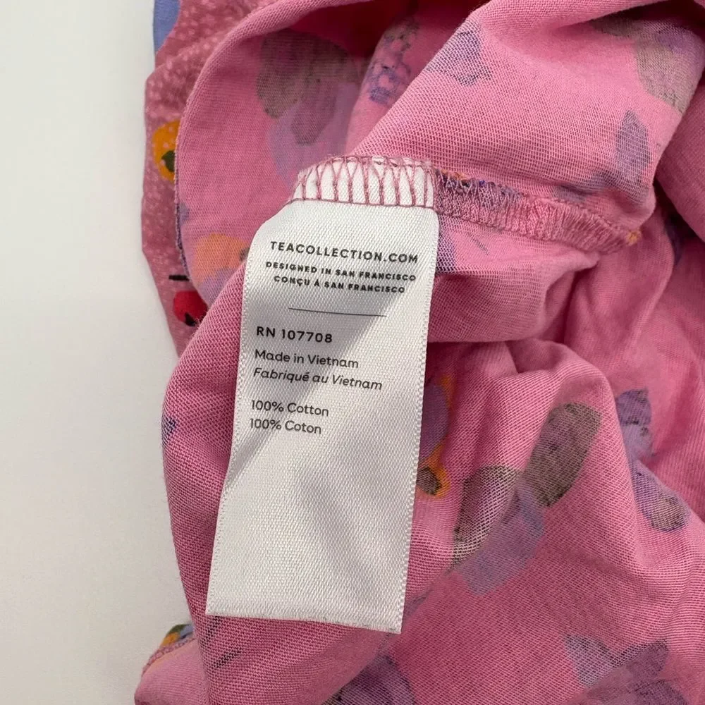 Tea | short sleeve twirl dress | Pink Butterfly Kids Dress
